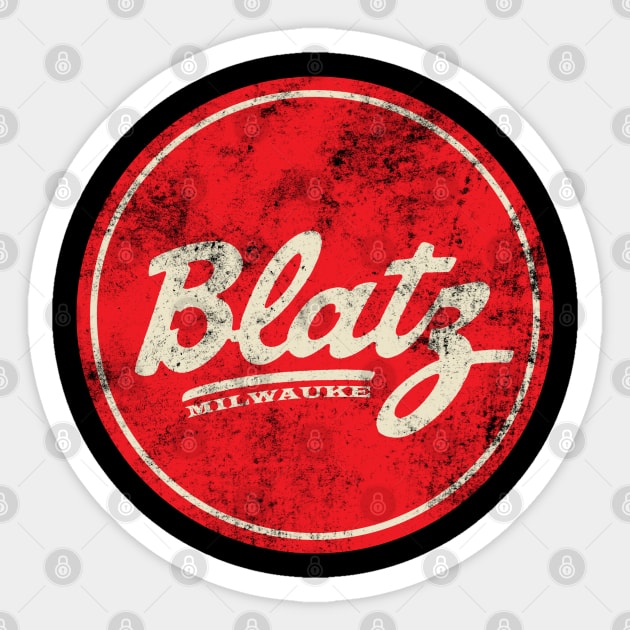 Blatz Beer Milwaukee Sticker by Lani A Art